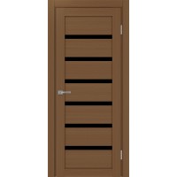 Турин 507.12 , цвет орех NL, стекло LACчерный, размер 80*200 см.