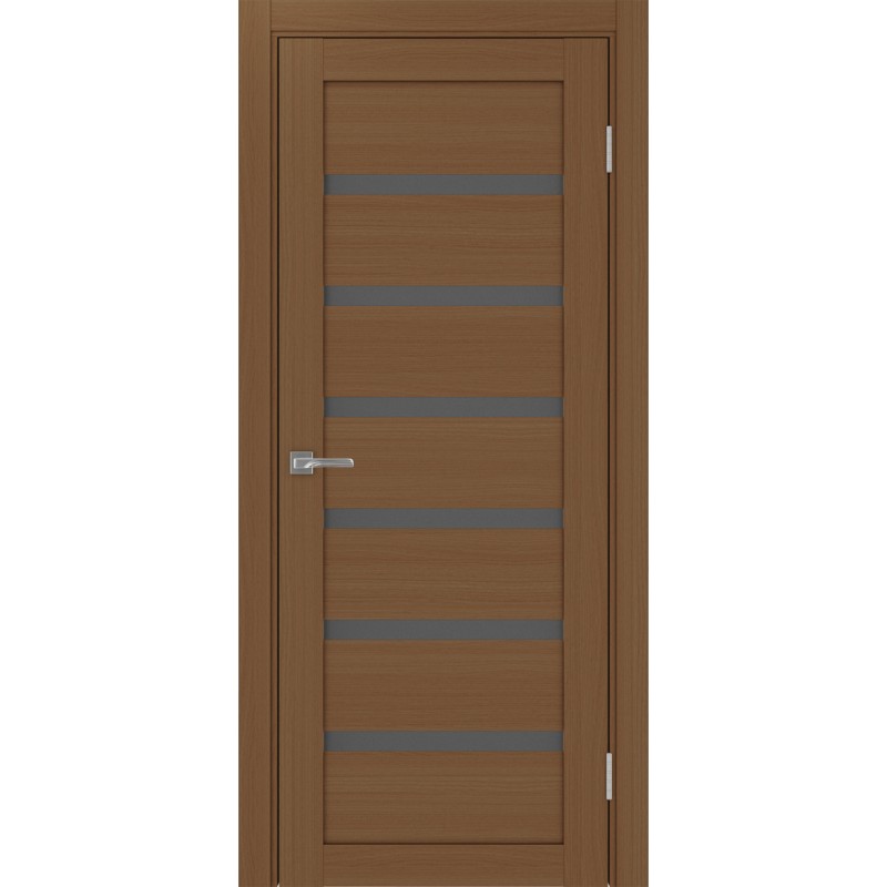 Межкомнатная дверь Турин 507.12, цвет орех NL, заполнение Графит матовое, размер 200*80 см.