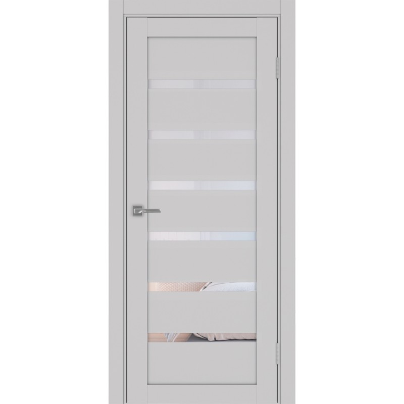 Межкомнатная дверь Турин 507.12, цвет пепельный, заполнение Прозрачное, размер 200*80 см.