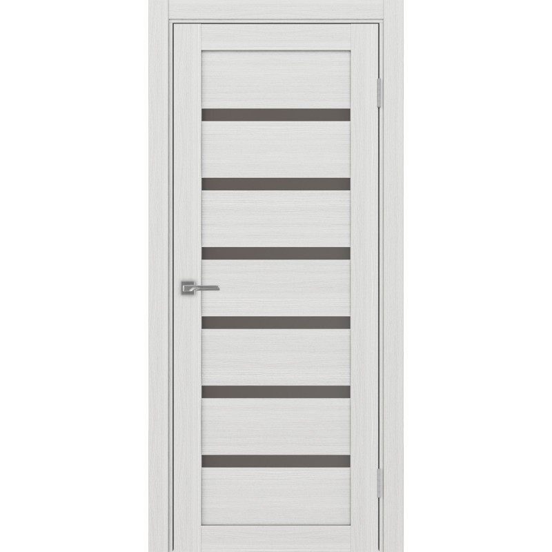 Межкомнатная дверь Турин 507.12, цвет Ясень серебристый Бронза матовое, размер 80*200 см.