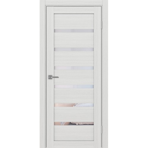 Турин 507.12, цвет Ясень серебристый стекло Прозрачное, размер 80*200 см.