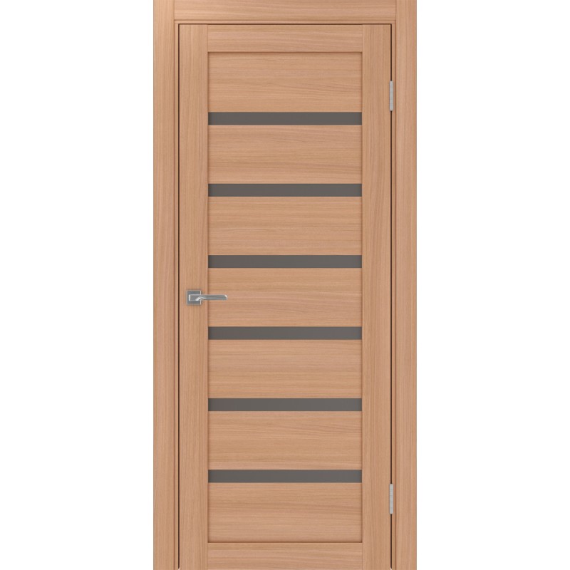 Межкомнатная дверь Турин 507.12, цвет ясень тёмный, заполнение Бронза матовое, размер 200*80 см.