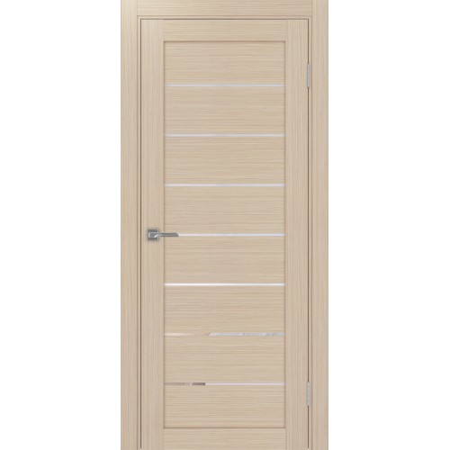 Турин 508.12, цвет Дуб беленый FL стекло Прозрачное, размер 80*200 см.