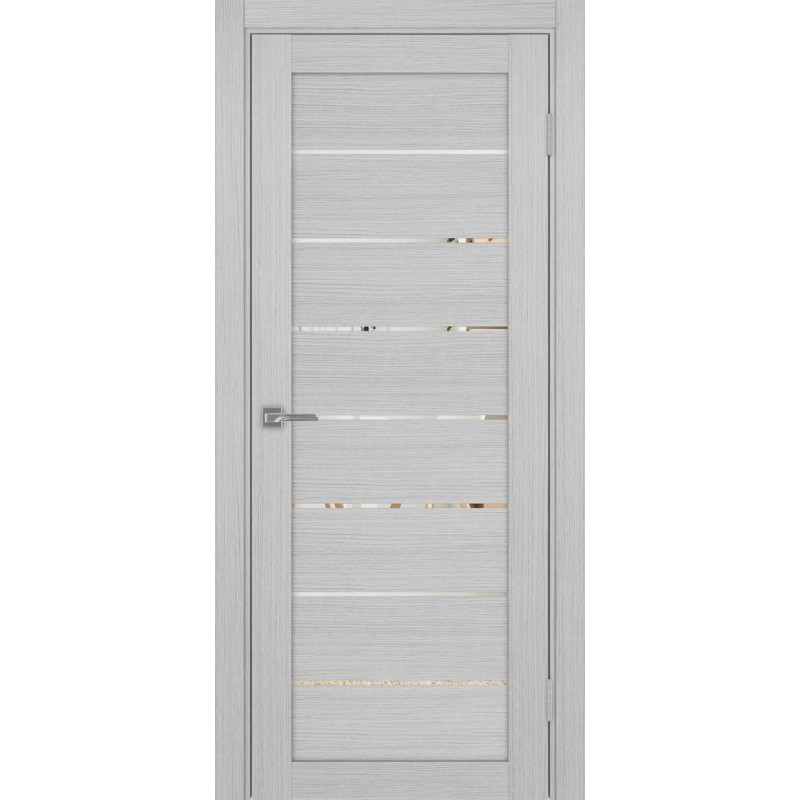 Межкомнатная дверь Турин 508.12, цвет дуб серый FL, заполнение Зеркало, размер 200*80 см.