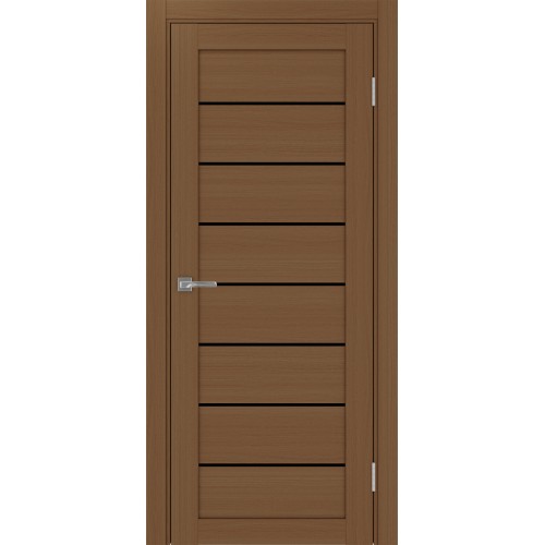 Турин 508.12, цвет Орех NL стекло LACчерный, размер 80*200 см.