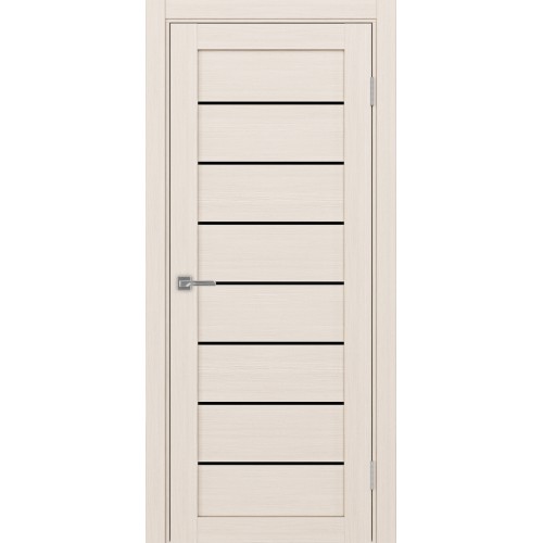 Турин 508.12, цвет Ясень перламутровый стекло LACчерный, размер 80*200 см.