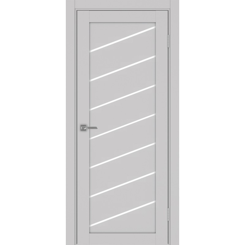Межкомнатная дверь Турин 508У.112, цвет пепельный, заполнение LACбелый, размер 200*80 см.
