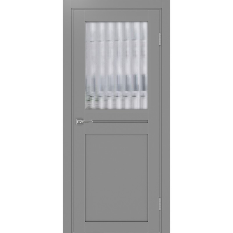 Межкомнатная дверь Турин 520.211, цвет серый, заполнение Мору, размер 200*80 см.