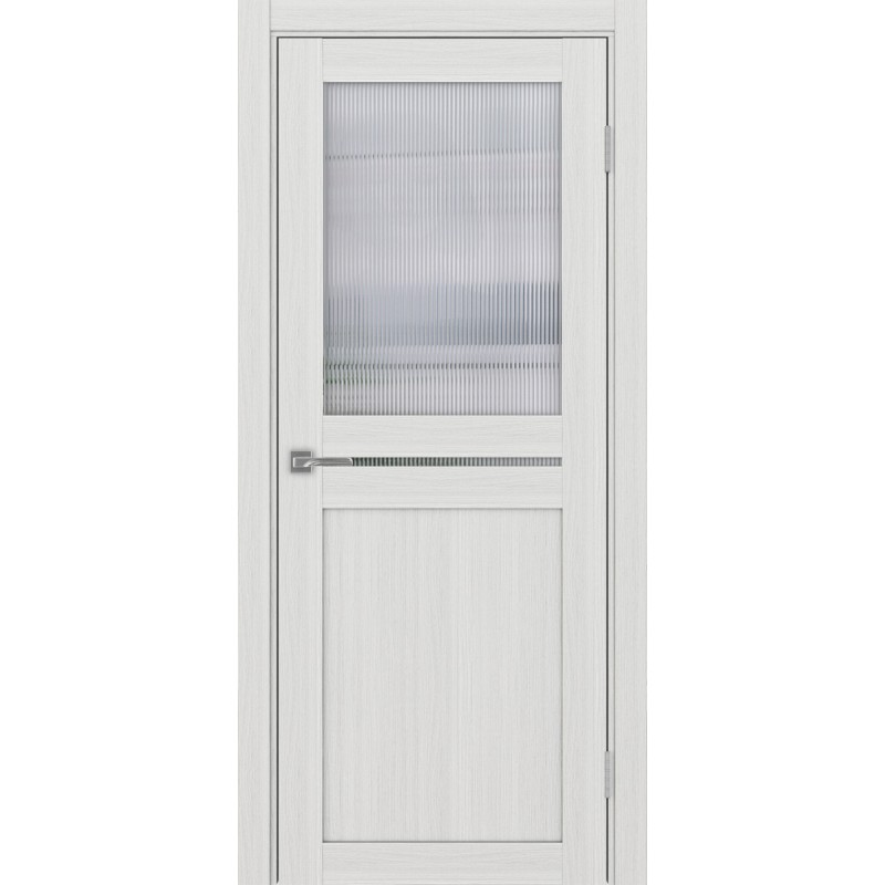 Межкомнатная дверь Турин 520.221, цвет ясень серебристый, заполнение Мору, размер 200*80 см.