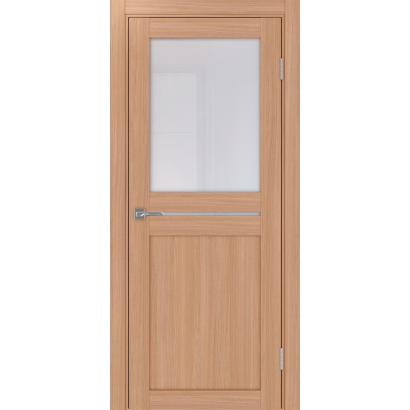 Межкомнатная дверь Турин 520.221, цвет ясень тёмный, заполнение Прозрачное, размер 200*80 см.