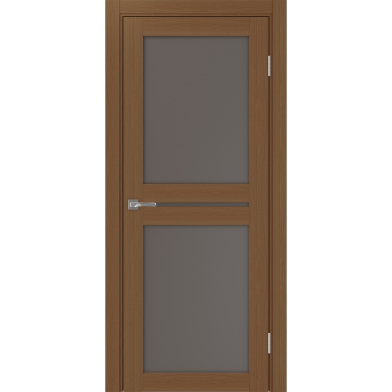 Межкомнатная дверь Турин 520.222, цвет орех NL, заполнение Бронза матовое, размер 200*80 см.
