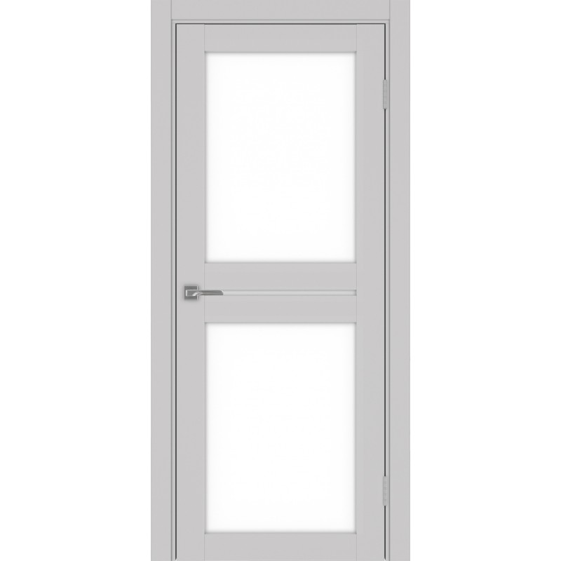 Межкомнатная дверь Турин 520.222, цвет пепельный, заполнение LACбелый, размер 200*80 см.