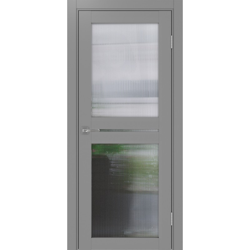 Межкомнатная дверь Турин 520.222, цвет серый, заполнение Мору, размер 200*80 см.