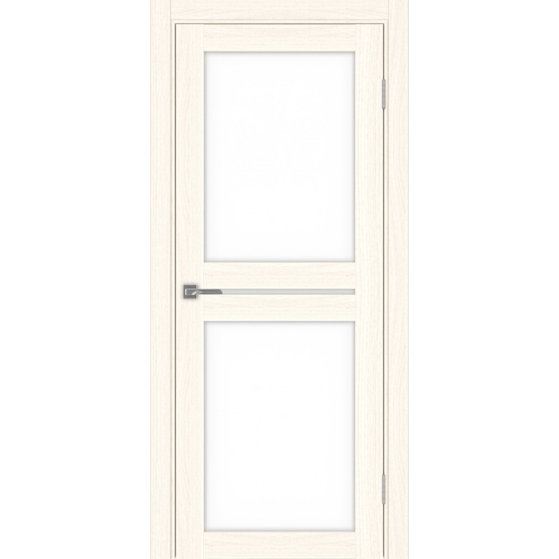 Межкомнатная дверь Турин 520.222, цвет ясень светлый, заполнение LACбелый, размер 200*80 см.