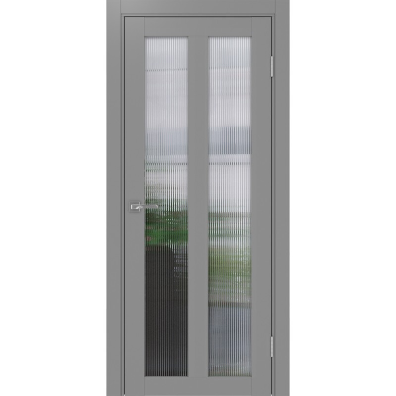 Межкомнатная дверь Турин 521.22, цвет серый, заполнение Мору, размер 200*80 см.