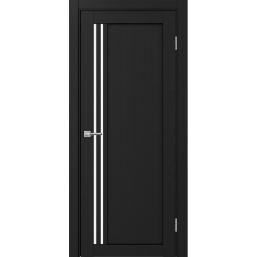 Турин 556.21, цвет Антрацит стекло LACбелый, размер 80*200 см.