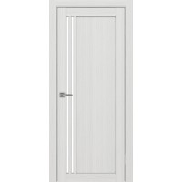 Турин 556.21, цвет Ясень серебристый стекло LACбелый, размер 80*200 см.