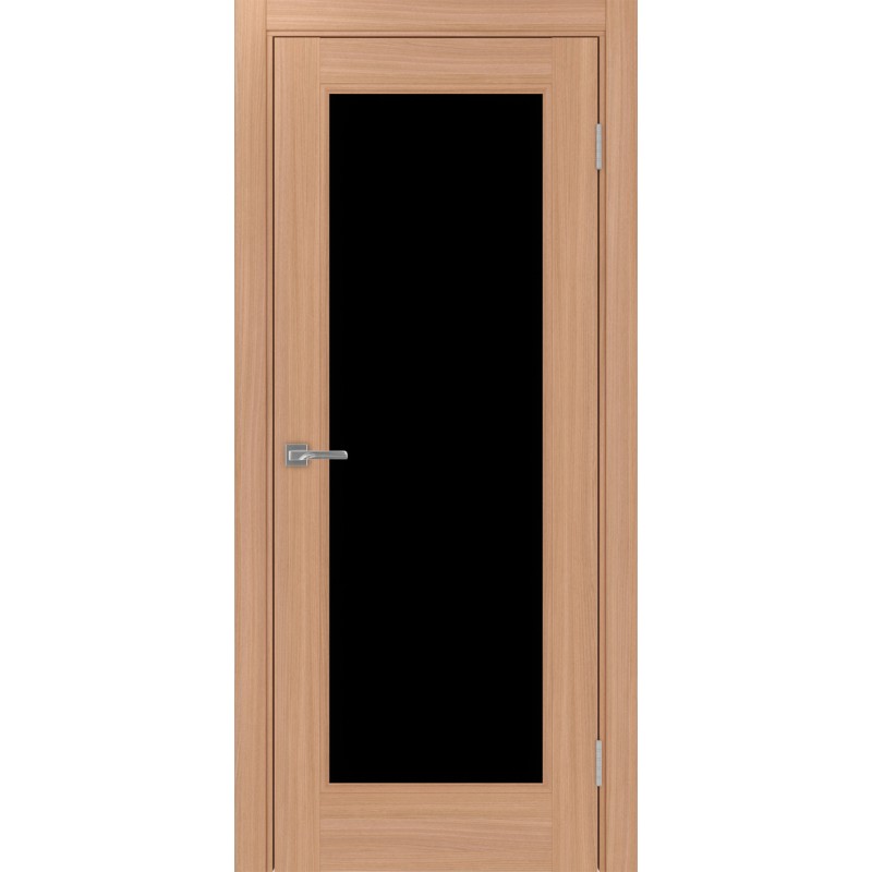 Межкомнатная дверь Турин Neo 501.2, цвет ясень тёмный, заполнение LACчерный, размер 200*80 см.