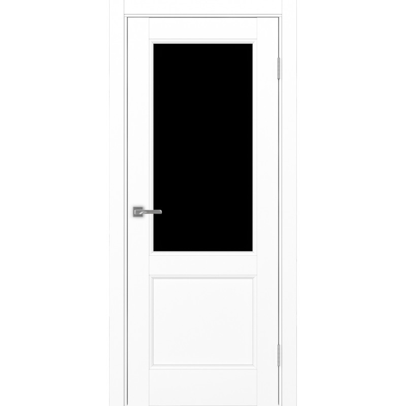 Межкомнатная дверь Турин Neo 502.21, цвет белый снежный, заполнение LACчерный, размер 200*80 см.