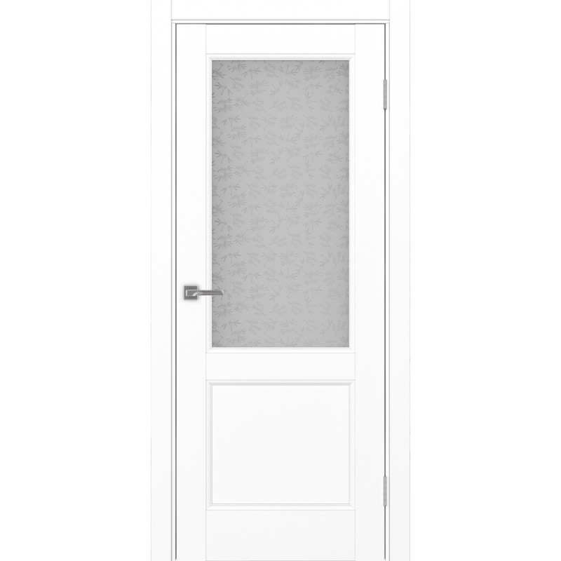 Межкомнатная дверь Турин Neo 502.21, цвет белый снежный, заполнение Дали бесцветное, размер 200*80 см.