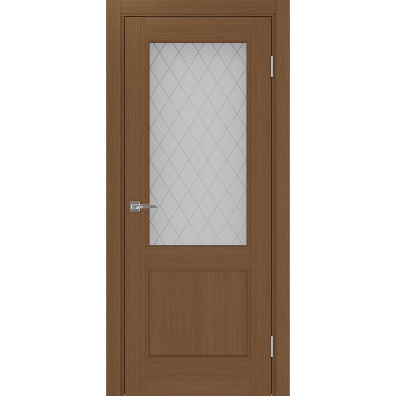 Межкомнатная дверь Турин Neo 502.21, цвет орех NL, заполнение Кристалл бесцветное, размер 200*80 см.