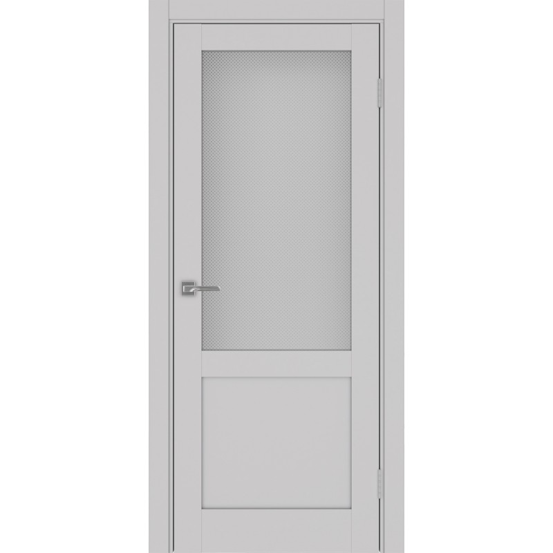 Межкомнатная дверь Турин Neo 502.21, цвет пепельный, заполнение Пунта бесцветное, размер 200*80 см.