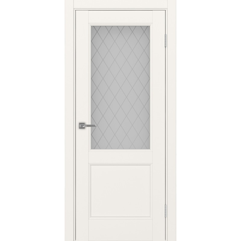 Межкомнатная дверь Турин Neo 502.21, цвет, бежевый, заполнение Кристалл бесцветное, размер 200*80 см.