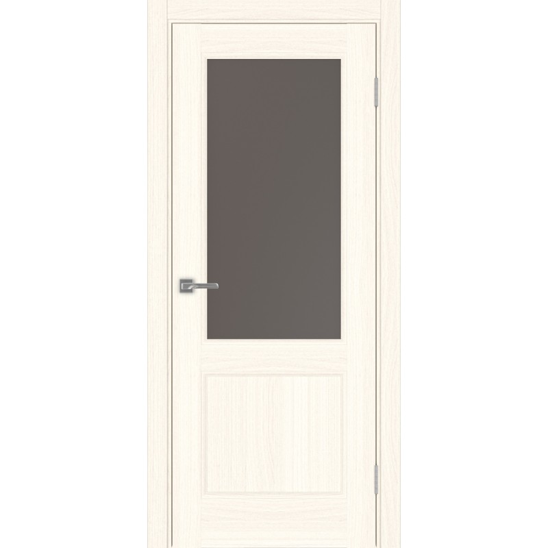 Межкомнатная дверь Турин Neo 502.21, цвет ясень светлый, заполнение Бронза матовое, размер 200*80 см.