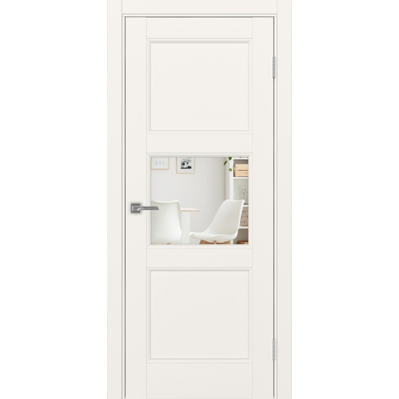 Межкомнатная дверь Турин Neo 530.121, цвет, бежевый, заполнение Зеркало/Зеркало, размер 200*80 см.