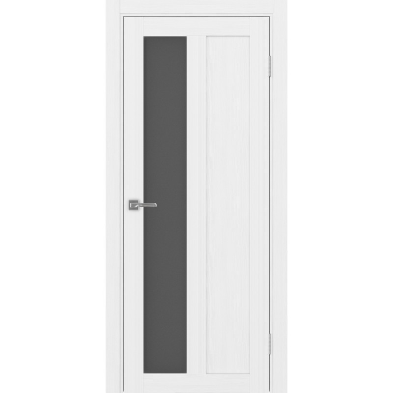 Межкомнатная дверь Турин 521.21, цвет белый лёд, заполнение Графит матовое, размер 200*80 см.