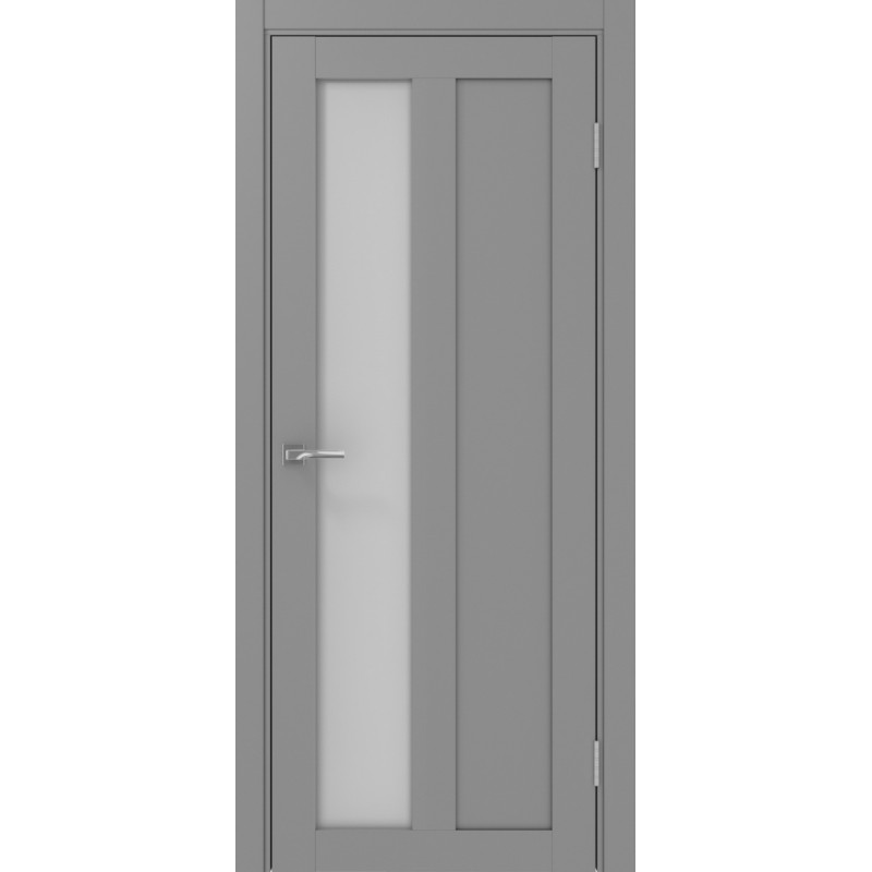 Межкомнатная дверь Турин 521.21, цвет серый, заполнение Мателюкс, размер 200*80 см.