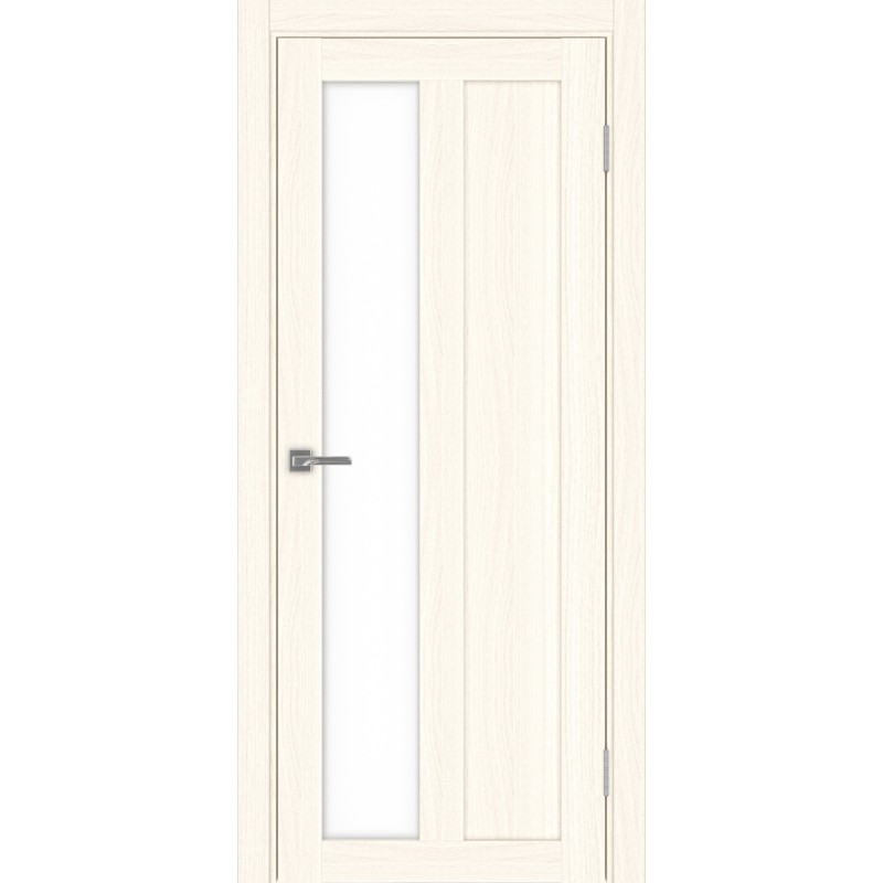 Межкомнатная дверь Турин 521.21, цвет ясень светлый, заполнение LACбелый, размер 200*80 см.