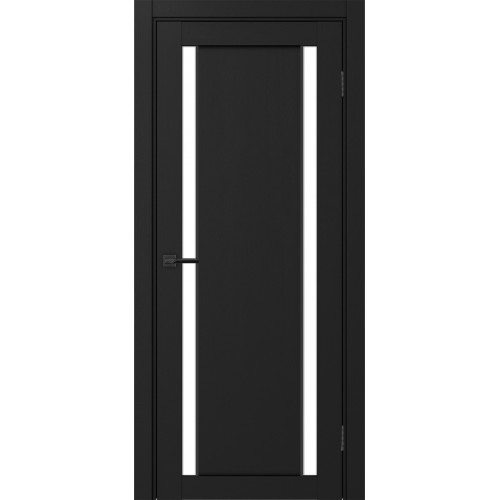 Турин 522AПП.212, цвет Антрацит молдинг алюм.чёрн стекло LACбелый, размер 80*200 см.