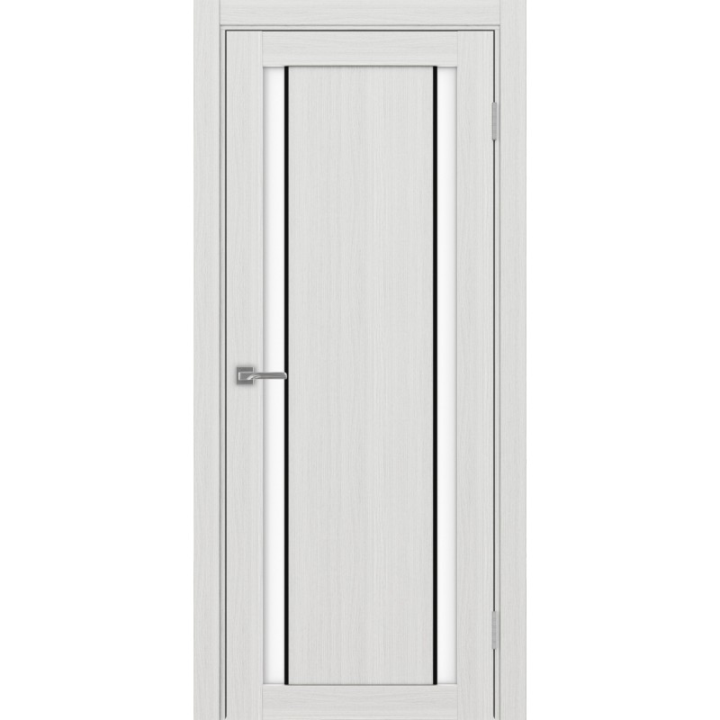 Межкомнатная дверь Турин 522.212 АПП молдинг SB, цвет ясень серебристый, заполнение LACбелый, размер 200*80 см.