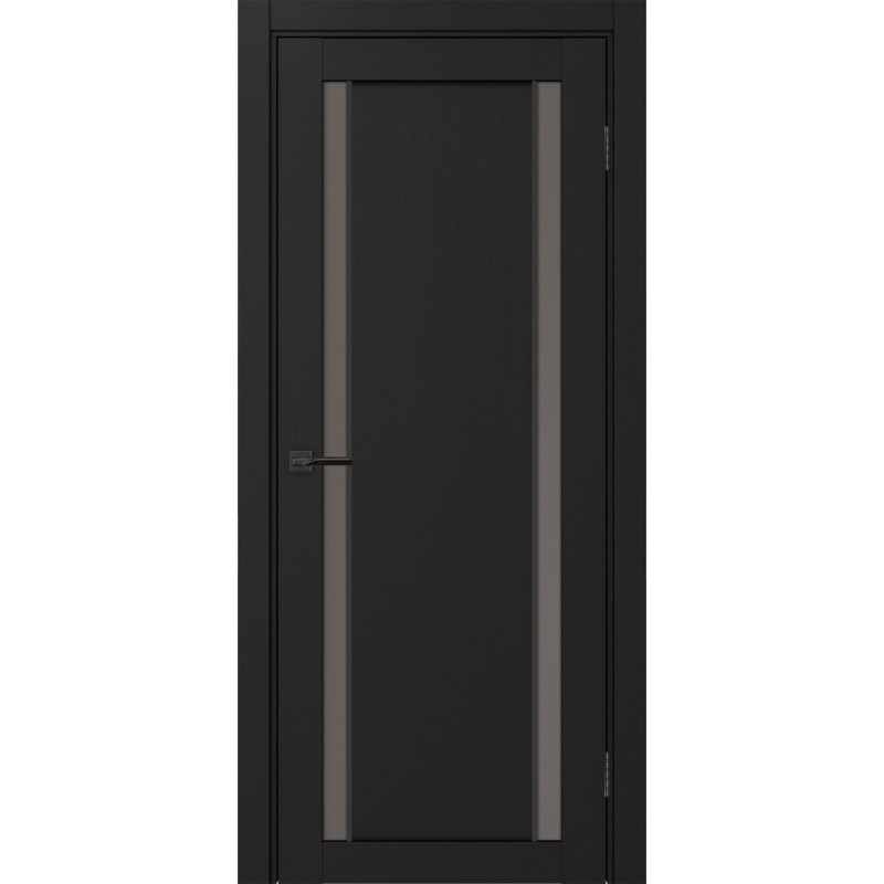 Межкомнатная дверь Турин 522АПС.212, цвет Антрацит молдинг алюм.чёрн стекло Бронза матовое, размер 80*200 см.