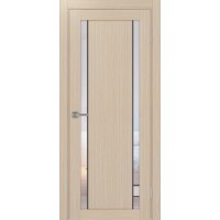 Турин 522АПС.212, цвет Дуб беленый FL, молдинг алюм.чёрн стекло Прозрачное, размер 80*200 см.