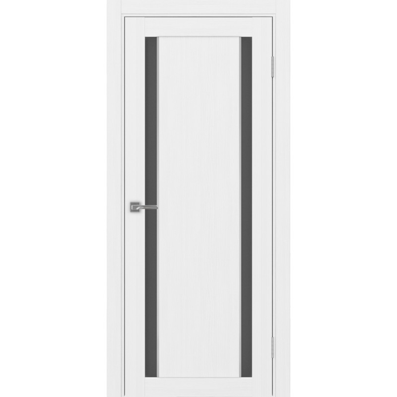 Межкомнатная дверь Турин 522.212 АПС молдинг SC, цвет белый лёд, заполнение Графит матовое, размер 200*80 см.