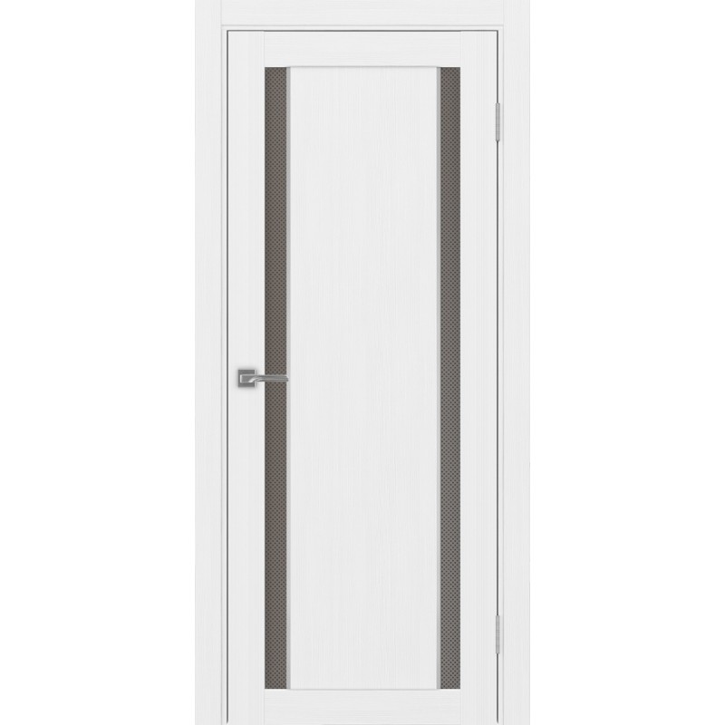 Межкомнатная дверь Турин 522.212 АПС молдинг SC, цвет белый лёд, заполнение Пунта бронзовое, размер 200*80 см.