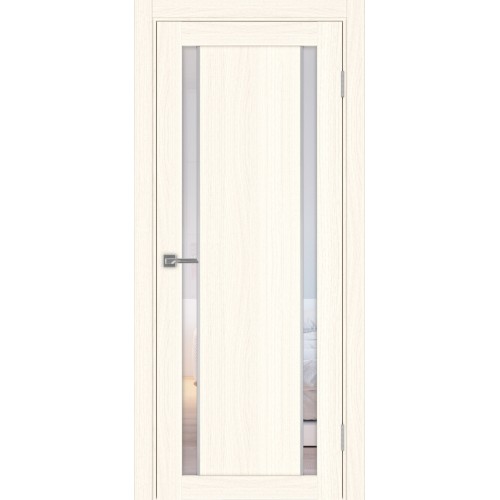 Турин_522АПС.212, цвет Ясень светлый молдинг алюм.хром стекло Прозрачное, размер 80*200 см.