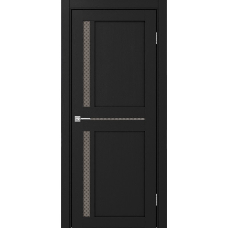 Межкомнатная дверь Турин 523.221, цвет Антрацит стекло Пунта бронзовое, размер 80*200 см.