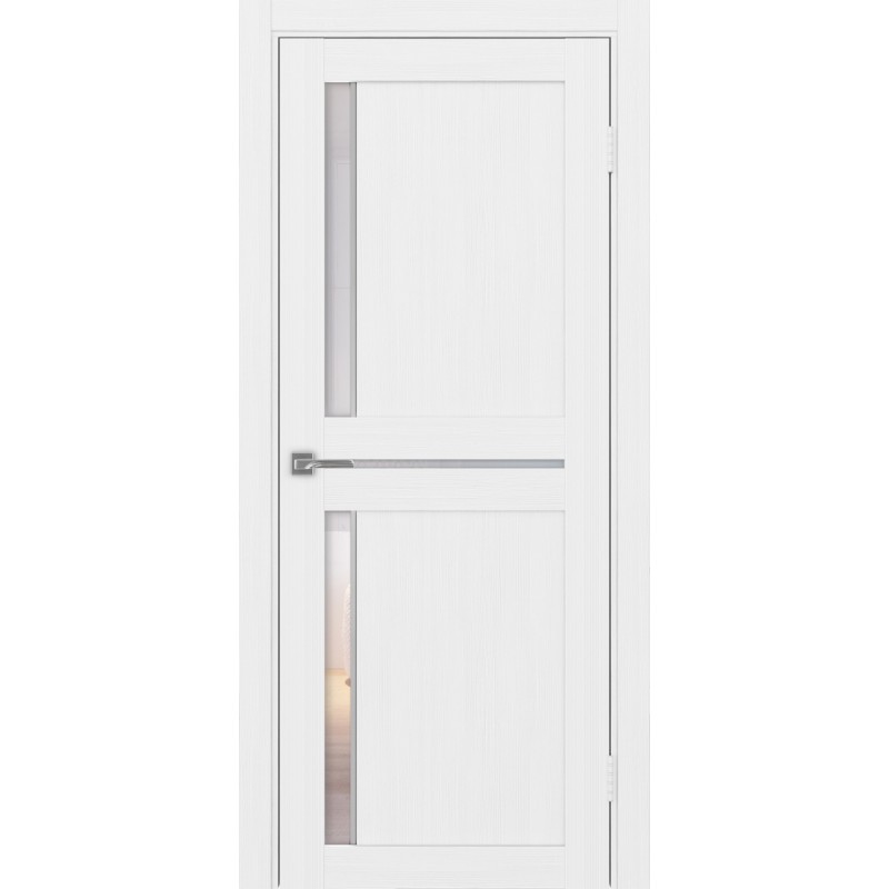 Межкомнатная дверь Турин 523.221 АПС молдинг SC, цвет белый лёд, заполнение Прозрачное, размер 200*80 см.