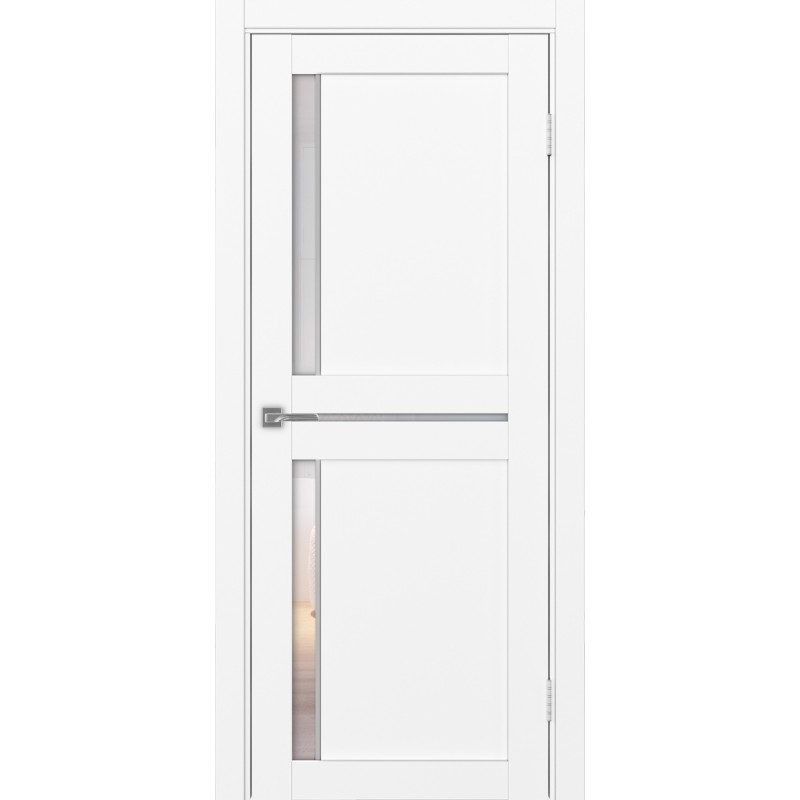 Межкомнатная дверь Турин 523.221 АПС молдинг SC, цвет белый снежный, заполнение Прозрачное, размер 200*80 см.