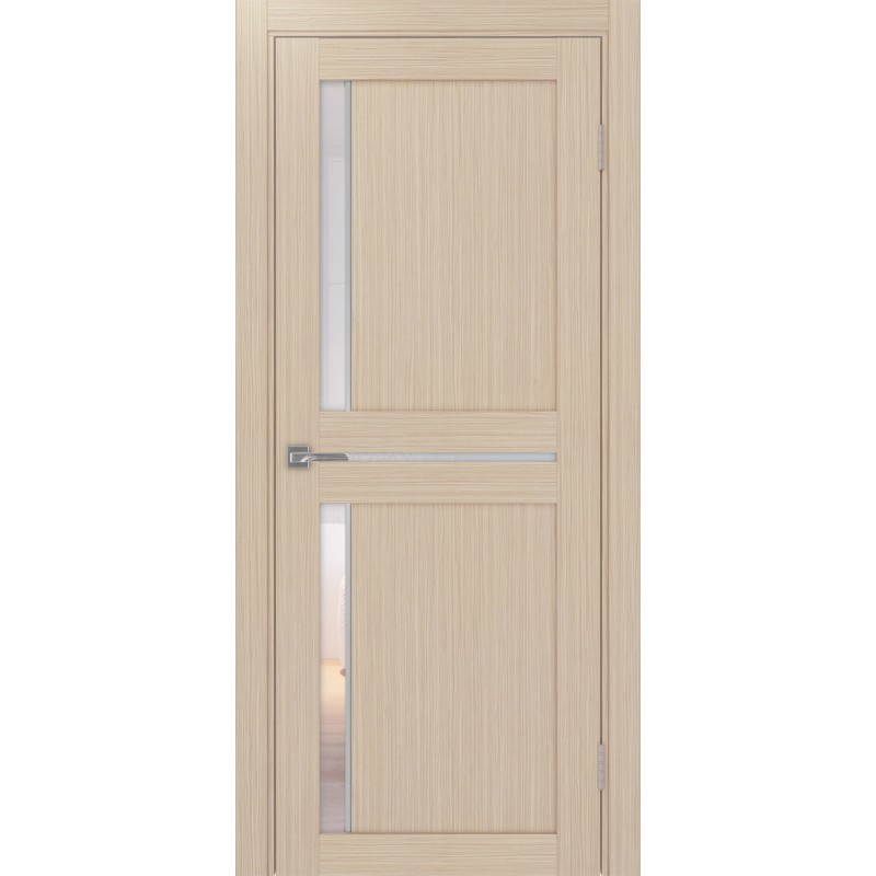 Межкомнатная дверь Турин 523.221 АПС молдинг SC, цвет дуб беленый FL, заполнение Прозрачное, размер 200*80 см.