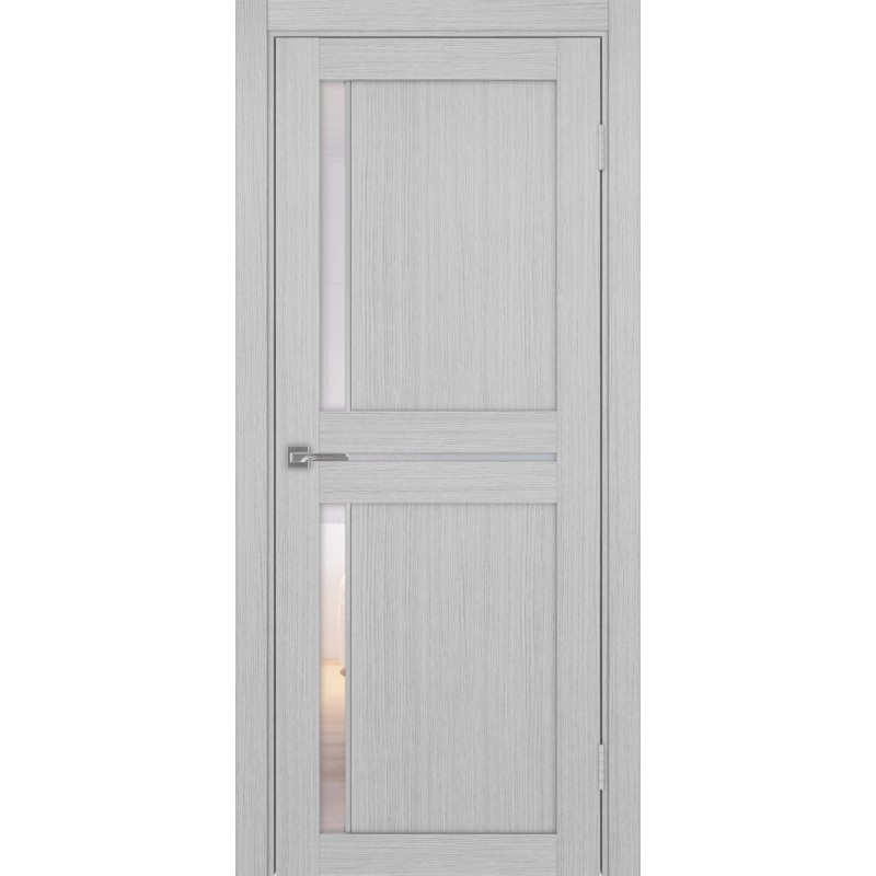 Межкомнатная дверь Турин 523.221 АПС молдинг SC, цвет дуб серый FL, заполнение Прозрачное, размер 200*80 см.