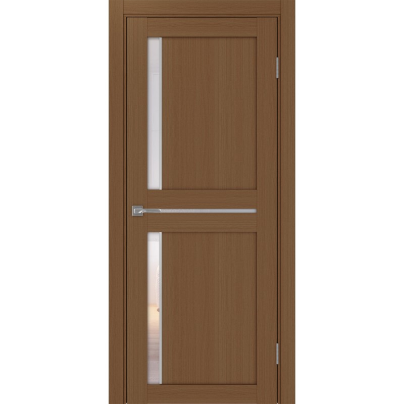 Межкомнатная дверь Турин 523.221 АПС молдинг SC, цвет орех NL, заполнение Прозрачное, размер 200*80 см.