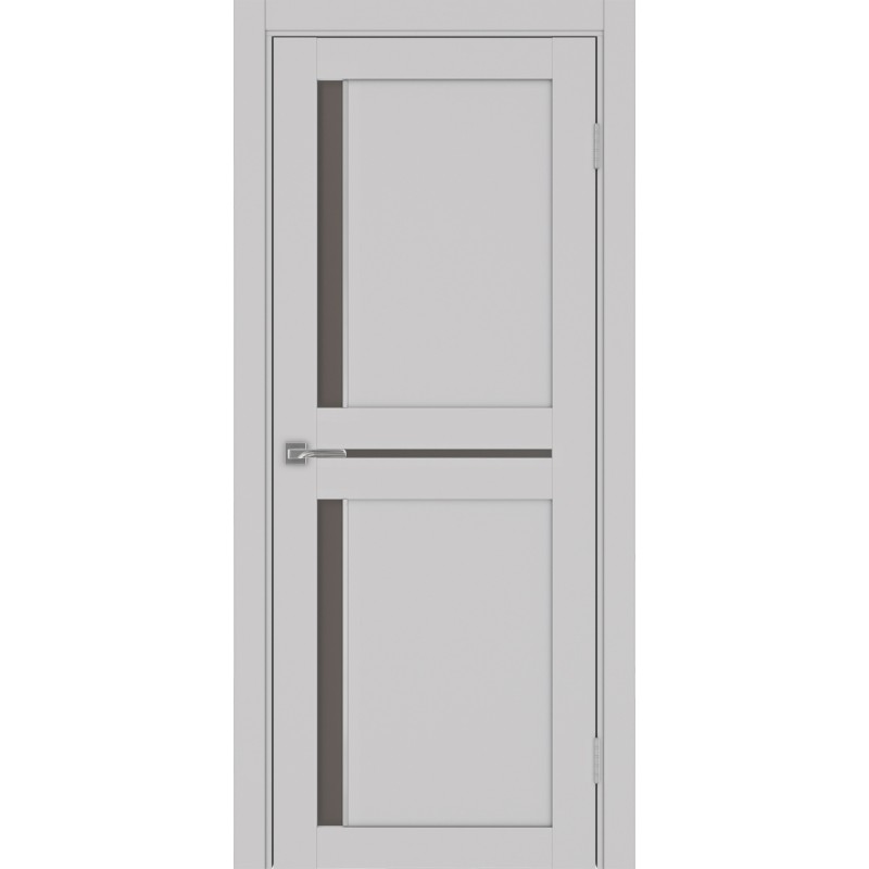 Межкомнатная дверь Турин 523.221 АПС молдинг SC, цвет пепельный, заполнение Бронза матовое, размер 200*80 см.