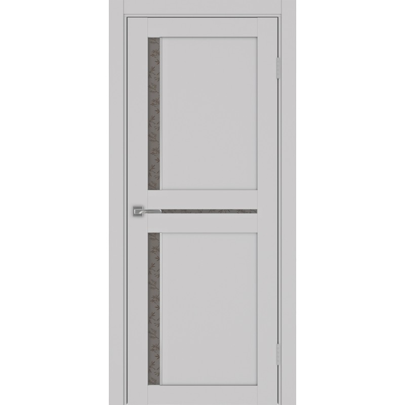 Межкомнатная дверь Турин 523.221 АПС молдинг SC, цвет пепельный, заполнение Дали бронзовое, размер 200*80 см.