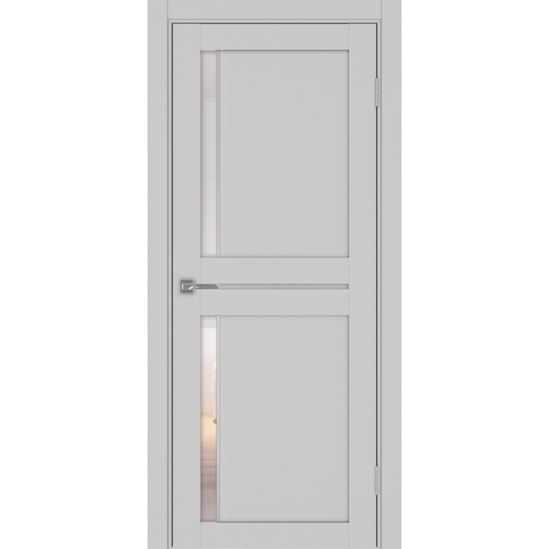 Межкомнатная дверь Турин 523.221 АПС молдинг SC, цвет пепельный, заполнение Прозрачное, размер 200*80 см.