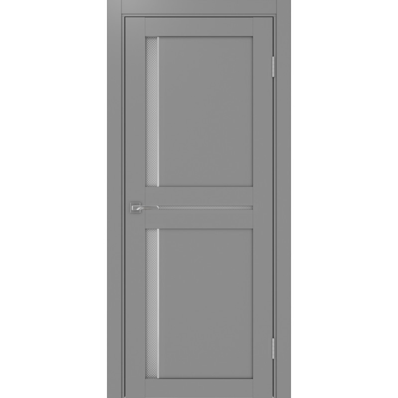 Межкомнатная дверь Турин 523.221 АПС молдинг SC, цвет серый, заполнение Пунта бесцветное, размер 200*80 см.
