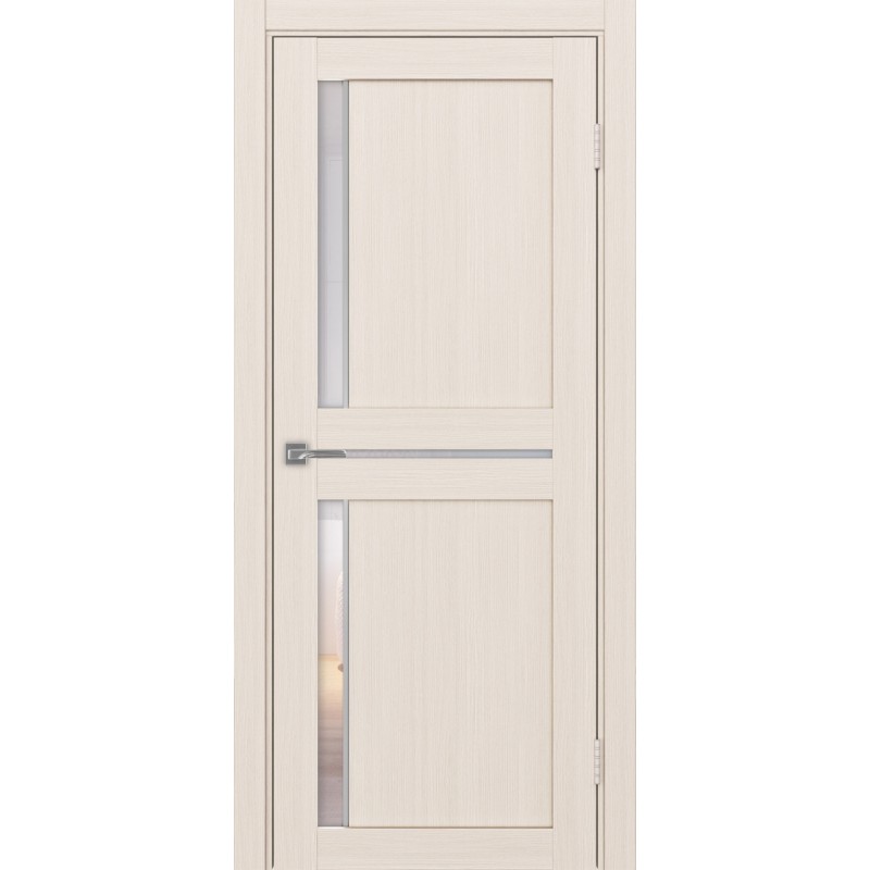 Межкомнатная дверь Турин 523.221 АПС молдинг SC, цвет ясень перламутровый, заполнение Прозрачное, размер 200*80 см.